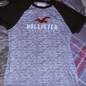 Hollister graphic blue shirt